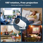 Yaticrab Portable 4K Smart Projector | High Brightness, UK Plug for Africa - image 3