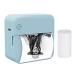 Generic Mini Pocket Thermal Printer Support BT Connection-blue