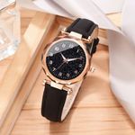 product_image_name-Fashion-Unisex Men's Women's Watch & Bracelet Set - Luxury Starry Dial with Gold Accents-6