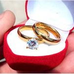 4mm Stainless Steel Wedding and Engagement Rings - Gold - Gold