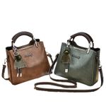 Genetic Woman Leather Handbag -Brown - image 2
