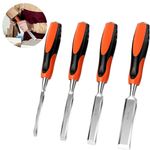 4-Piece Professional Wood Chisel Set (6mm, 12mm, 18mm, 24mm)