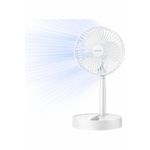 product_image_name-Generic-Rechargeable Foldable Desk Fan- 180° Swing Head - 3 Speed -Travel, Office, Rooms & Bedroom - White -2