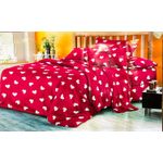 Luxury 4-Piece Bedsheet Set – Red, 2 Bedsheets + 2 Pillowcases, Soft, Breathable Bedding 