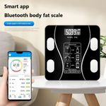 product_image_name-White Label-Digital Bathroom Scale Body Fat Weight Scale Digital Weighing Scales. 180kg - Black-2