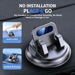 Generic Car Mount Holder Swivel Dashboard Sticky Mat Phone Support Bracket 360 Degree-Black - image 3