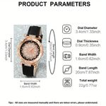 product_image_name-General-HIBUY Fashion Elegant Ladies Wristwatch Quartz Watch & Necklace & Earrings & Ring Set-4