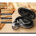 Generic New black ear-type Bluetooth headphones that won't fall off during exercise or running