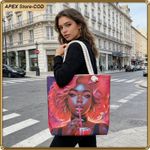 product_image_name-ASHION-African American Black Women Tote Bag Black Girl Magic Shoulder Handbag For Work Travel Beach Shopping-3