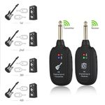 Generic 4 Channel Wireless Guitar System, Transmitter & Receiver for Electric Guitar, Bass, Violin - image 3