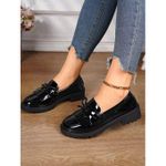Ella Ladies Bow-Knot Flat Shoe- Black - image 2