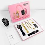 product_image_name-Generic-A58 Plus Smartwatch (8-in-1 Lady's Gift Box), Black-2