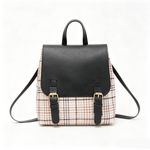 Fashion Plaid Mini Backpack – Sweet Style Double-Shoulder Bag