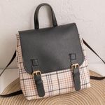 Fashion Plaid Mini Backpack – Sweet Style Double-Shoulder Bag - image 2