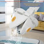 TodyJeyHo Floret 360° Triangle Mops for Floor, Push-Pull Automatic Self Squeezing Mop,Microfiber Dust Flat Cleaning Kitchen Mops for Floor Wall Window - image 5