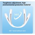 product_image_name-Generic-New Rechargeable Neck Fan - 360 Degree Rotating Portable Fan - White-4