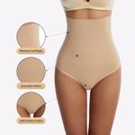 product_image_name-Generic-Lifter Seamless Women High Waist Slimming Panty Tummy Control-Biege-7