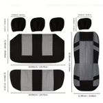 product_image_name-Brand-Car Seat Cover Full Set Front Split Rear Bench For Car Universal Cloth SUV Sedan Van Automotive Interior Covers-7