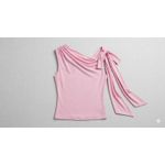 Generic Nova top Women's Elegant One-Shoulder Draped Top with Shoulder Tie - image 2