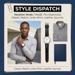 Fashion Simple Men's Quartz Watch - Black - image 4