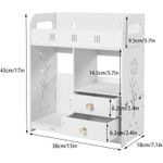 SIKITUT Bathroom Drawer Storage Rack Wall Mounted Bathroom Organizer White - image 5