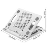 Generic Laptop/Tablet Stand, 360 Degree Rotation, Foldable Holder - White - image 7