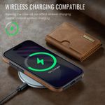 product_image_name-Generic-Iphone 17 Pro Max High Quality Leather Case, Magsafe Wireless Charging Support With Magnetic Wallet - Brown -4
