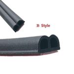 Generic Universal Type B Soundproof Rubber Door Seal Strip - 10m - Black - image 4