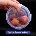 Generic 6PCS Fresh Round Container with Lids, Plastic Food Container,Stackable and Durable, Small BPA-Free Containers - image 4
