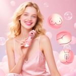 product_image_name-RUNSONE-Discreet Clitoris Nipples Sucker Vibrator with 12 Deep Powerful Suction Modes Rose Toy Sucking Massager Labia Stimulator Flirtation Foreplay Adult Oral Sex Toy Non-embarrassment Gift for Women Ladies Girlfriend Wife-2