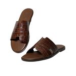 Leather Slippers - Brown
