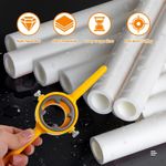 Generic 6Pcs PVC Thread Maker Kit with 3 Dies (1/2” 3/4" 1”) Manual Hand Tap and Die Set for Plastic Conduit - image 6