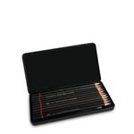 Generic Professional 12-Piece Graded Sketching Pencils Set with Protective Metal Tin Case - image 2