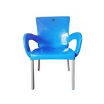 product_image_name-Generic-Durable Kids plastic chairs with Metallic strong legs-Pink-2