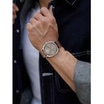 product_image_name-Tomi-T044 Men's Watch Minimalist Fashion Sports Watch Calendar Leather Casual Quartz Watch-Brown Silver-6