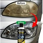 Car Dr 1pc Bottle Universal Car HeadLight Restoration Cream - Ultimate Solution to All HeadLamp Problem (30g*2 + 2Blue Sponge) - image 2