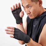 product_image_name-Decathlon-Boxing Inner Gloves 100 Black-3