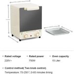 SILVER CREST 3 Layer Vertical Electric Oven -15L- Rose Gold - image 5