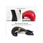 product_image_name-White Label-Karate Sanda Taekwondo Boxing Gloves Finger Hand Protection PU Mittens, 8oz - Black-5