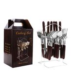 product_image_name-Generic-24 Piece Western Spoon And Fork Cutlery Gift Set - Silver-1