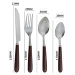 product_image_name-Generic-24 Piece Western Spoon And Fork Cutlery Gift Set - Silver-5