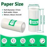 product_image_name-Generic-5 Rolls Printable Adhesive Paper Mini Printer Sticker Thermal Photo Paper Rolls for Pocket Printers - White-3