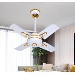 Generic 24" Short Blade Decorative Ceiling Fan - White - image 2