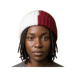product_image_name-Generic-Knitted Woollen Beanie-White and Red-2