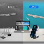 product_image_name-Generic-3 in 1 Portable Multifunctional Wireless Charger Stand - Black-4