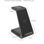 product_image_name-Generic-3 in 1 Portable Multifunctional Wireless Charger Stand - Black-5