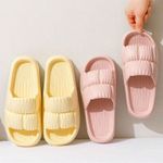 product_image_name-Generic-1 pair Pillow Slippers for Women and Men Non Slip Quick Drying Shower Slides Bathroom Sandals Ultra Cushion Thick Sole-5