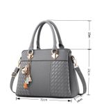 product_image_name-Fashion-Ladies Crossbody Bag Handbag Underarm Hand Bag Messenger  - Grey-2