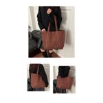 General Studded Tote Bag for Women, Retro Large Capacity Shoulder Bag, Simple Rivet Handbag, Brown - image 7