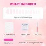 product_image_name-Generic-24pcs Medium Almond Press On Nails with Red Nail Tips & Rhinestone Decor-3